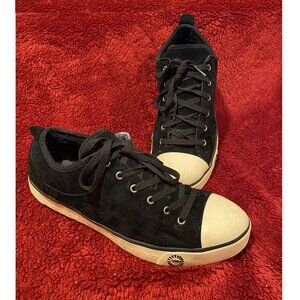 UGG Sneaker - Black Suede and Cream - Women's Size 10
